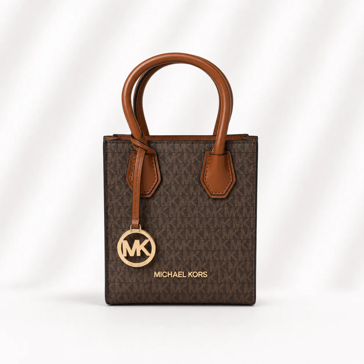 Michael Kors Mercer Small Tote in Brown Signature