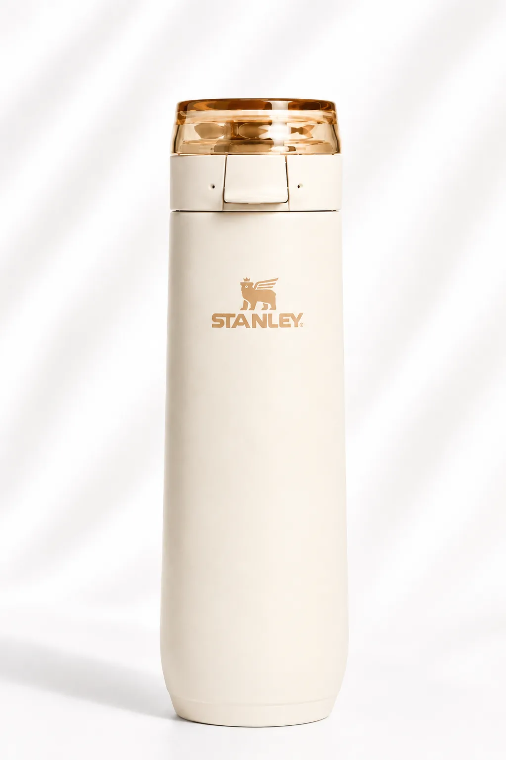 Stanley flip-lock vacuum bottle (AeroLight Transit family) in Cream/Ivory