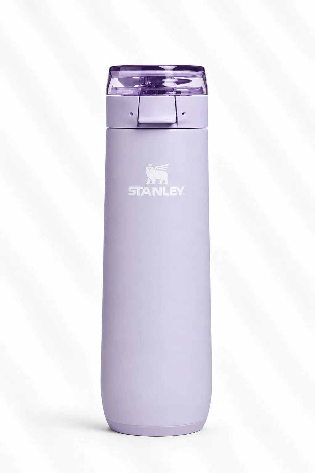 Stanley flip-lock vacuum bottle (AeroLight Transit family) in Pale lavender