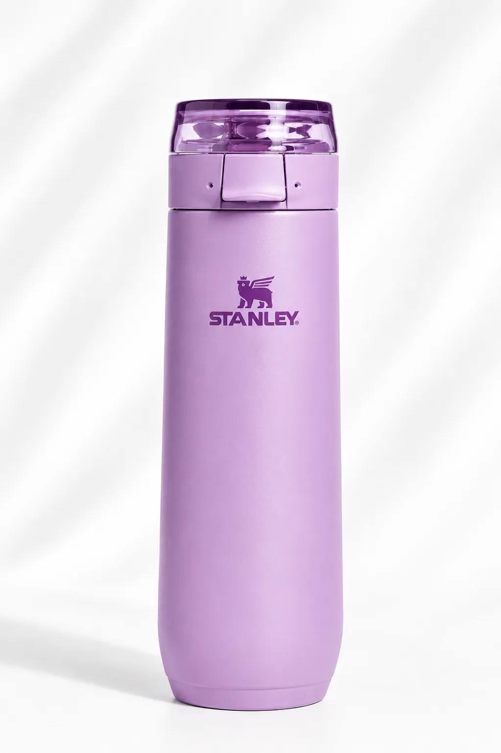 Stanley flip-lock vacuum bottle (AeroLight Transit family) in Lilac