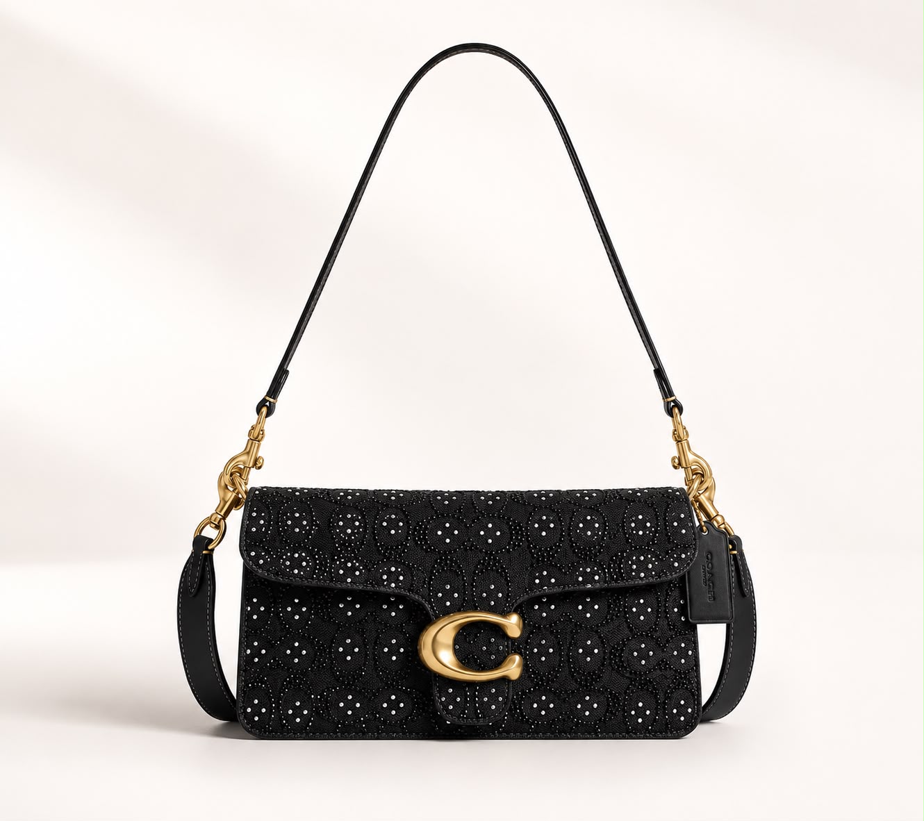 Tabby Shoulder Bag 26 In Crystal Signature Jacquard
